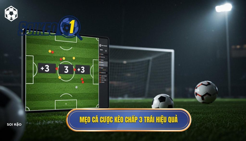 Mẹo cá cược kèo chấp 3 trái hiệu quả