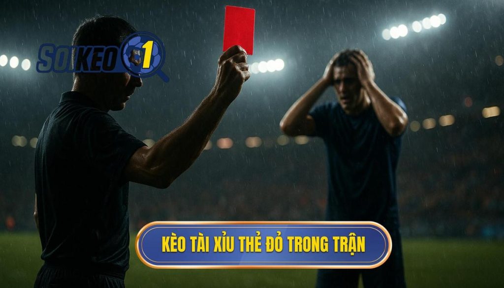 Kèo tài xỉu thẻ đỏ trong trận